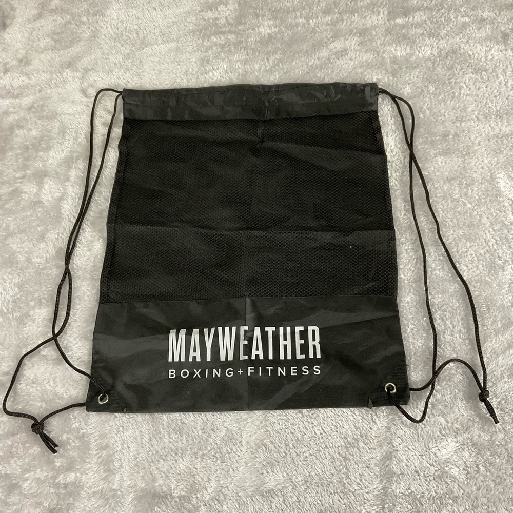 Mayweather Black Lightweight Drawstring Gym Boxing Bag